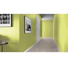 Flur mit Wänden, Holzboden und Türen