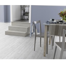 Esszimmer mit Tisch, Stühlen und hellem Holzboden