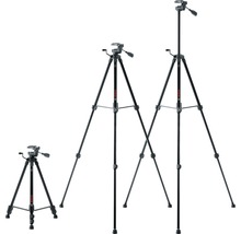 Drei Nivellierstative unterschiedlicher Größe von Bosch