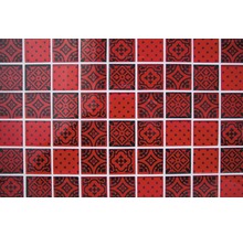 Fliesenmuster mit dekorativen Elementen