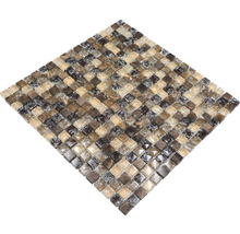 Mosaikfliese aus Glas- und Naturstein
