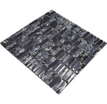 Mosaikfliese aus Glas und Naturstein