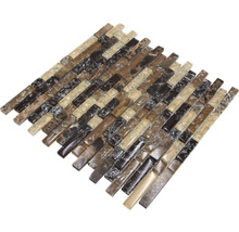 Mosaikfliese in Braun- und Beigetönen