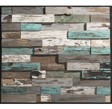 Wandverkleidung aus Holzpaneelen im Vintage-Stil