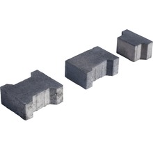 Drei graue Pflastersteine in I-Form