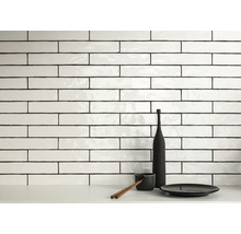 Wandfliesen im Interieur mit dekorativen Elementen