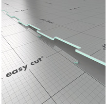 Verlegeplatte mit Raster und der Aufschrift easy cut