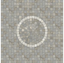 Quadratische Mosaikfliesen mit kreisförmigem Muster
