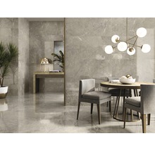 Feinsteinzeug Wand- und Bodenfliese Anden 60 x 120 x 0,9 cm Natural matt grau R9 A