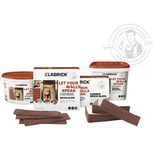 Elabrick Produktsortiment mit Ziegelverblendern, Primer und Spezialkleber