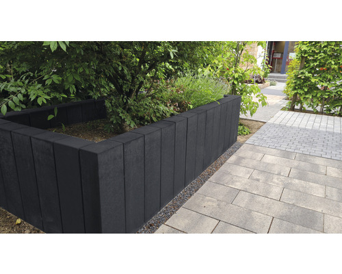 Rechteckpalisade iMount Corner anthrazit 16,5 x 12 x 80 cm