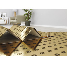 Verlegung von Trittschalldämmung im Raum