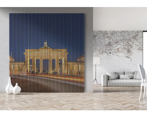 Akustikpaneel digital bedruckt Berlin 1 19x2253x2400 mm Set = 4 Einzelpaneele