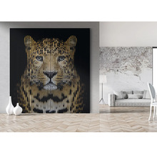 Dekorative Leinwand mit Leopard Motiv im Innenraum