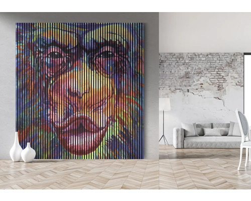 Akustikpaneel digital bedruckt Monkey 1 19x2253x2400 mm Set = 4 Einzelpaneele