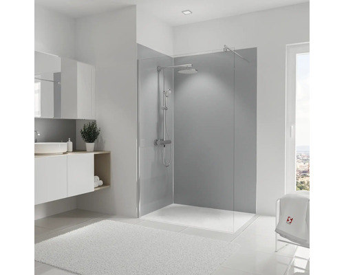 Modernes Badezimmer mit ebenerdiger Dusche, Waschtisch und Teppich