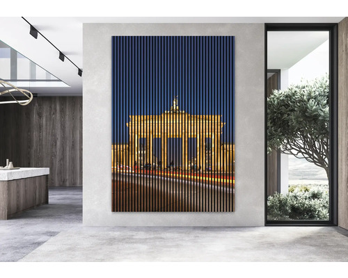 Akustikpaneel digital bedruckt Berlin 1 19x1693x2400 mm Set = 3 Einzelpaneele