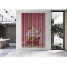 Wandbild mit Eisbecher-Motiv in modernem Raum