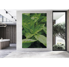 Modernes Interieur mit Akustikpaneel mit Blättermotiv