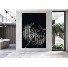 Dekoratives Wandbild mit Pflanzenmotiv im modernen Wohnraum.