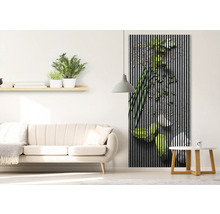 Dekoratives Wandpaneel mit Gemüsemotiv im Wohnzimmer