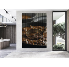 Dekoratives Wandpaneel mit kulinarischem Motiv in modernem Raum