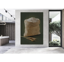 Dekoratives Wandpaneel mit einem Bild von Getreide in einem Sack