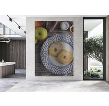 Dekoratives Wandbild mit Donutmotiv im modernen Interieur