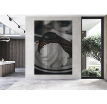 Dekoratives Wandpaneel mit Motiv in modernem Raum