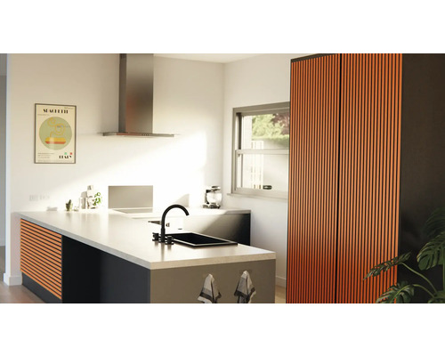 Fjordwall Akustikpaneel Linoleum Orange 20x600x2400 mm bei BODENHAUS kaufen