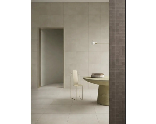 MIRAVA Feinsteinzeug Wand- und Bodenfliese MANHATTAN Ivory 60 x 60 x 0,9 mm seidenmatt (lappato) rektifiziert