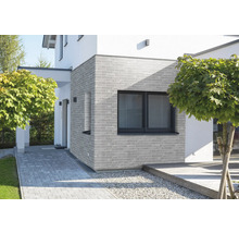 Hausfassade mit Mauerwerk und Fenster