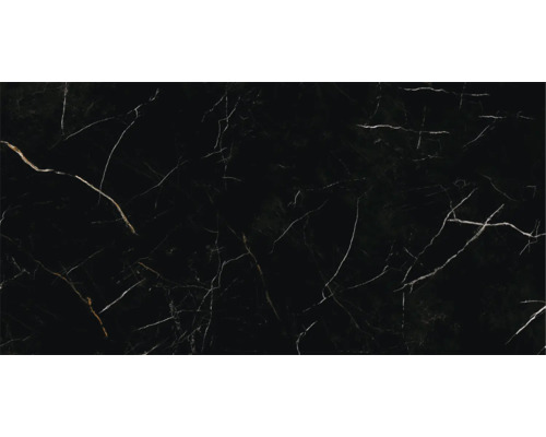 Wand- und Bodenfliese Galactic black poliert 60x120 cm