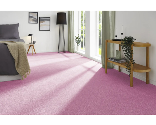 Teppichboden Velours Ines pink 400 cm breit (Meterware)