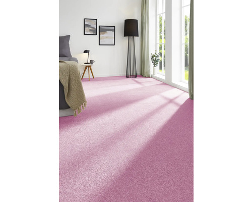 Teppichboden Velours Ines pink 400 cm breit (Meterware)