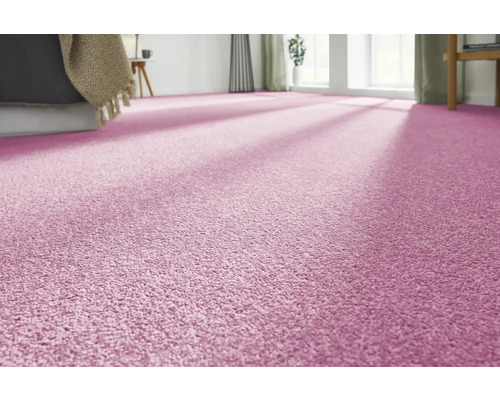 Teppichboden Velours Ines pink 400 cm breit (Meterware)