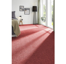 Ein Schlafzimmer mit Teppichboden, Bett, Stehlampe und Fenstern.