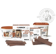 Elabrick Verblender Set mit Primer, Klebemörtel und Eckverblendern