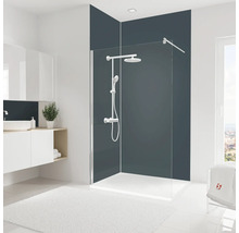 Modernes Badezimmer mit Duschkabine, Dusche und Waschtisch