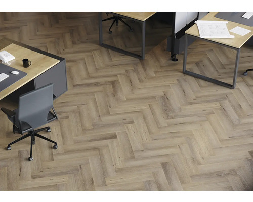 Vinyl Rigid 4.5 Herringbone Eiche Frisco