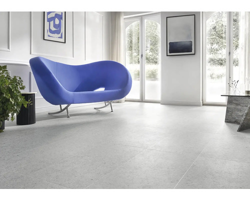 Vinyl 5.0 SPC Fliese Kreuzfuge Aveiro Silver