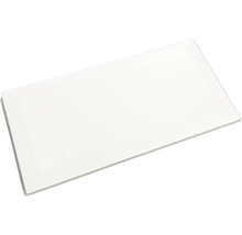 Produktbild: Metro-Fliese mit Facette weiß matt 10 x 20 cm