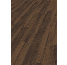 Dunkelbrauner Laminatboden in Holzoptik