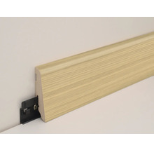 Holzfußleiste mit Montageclip