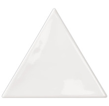 Produktbild: Wandfliese Bondi Triangle white glänzend 11,5x13cm