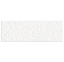 Produktbild: Wandfliese Space Snow weiß 3D matt 40x120 cm rektifiziert