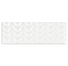 Produktbild: Wandfliese Aden Snow weiß 3D matt 30x90 cm rektifiziert