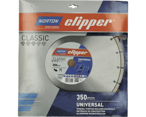 Norton Clipper Diamantscheibe Classic Universal Laser Ø 350x25,4 mm