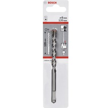 Bosch Logo. Steinbohrer mit 8 Millimeter Durchmesser und 120 Millimeter Länge.