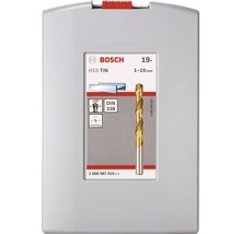 Bosch HSS-TiN Spiralbohrer Set, 19-teilig, 1 bis 10 Millimeter